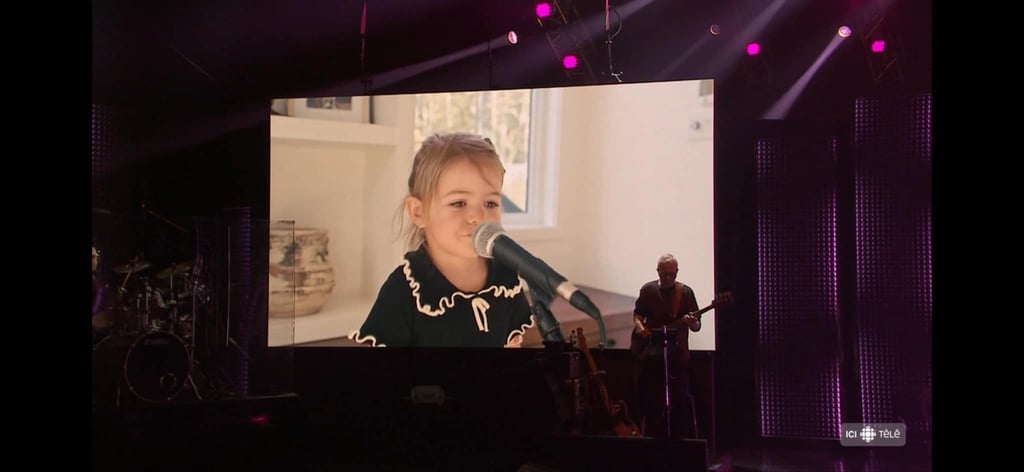 La petite-fille de Patrick Bourgeois chante sa chanson pour surprendre son papa Ludovick Bourgeois