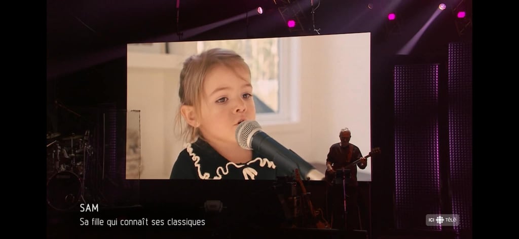 La petite-fille de Patrick Bourgeois chante sa chanson pour surprendre son papa Ludovick Bourgeois