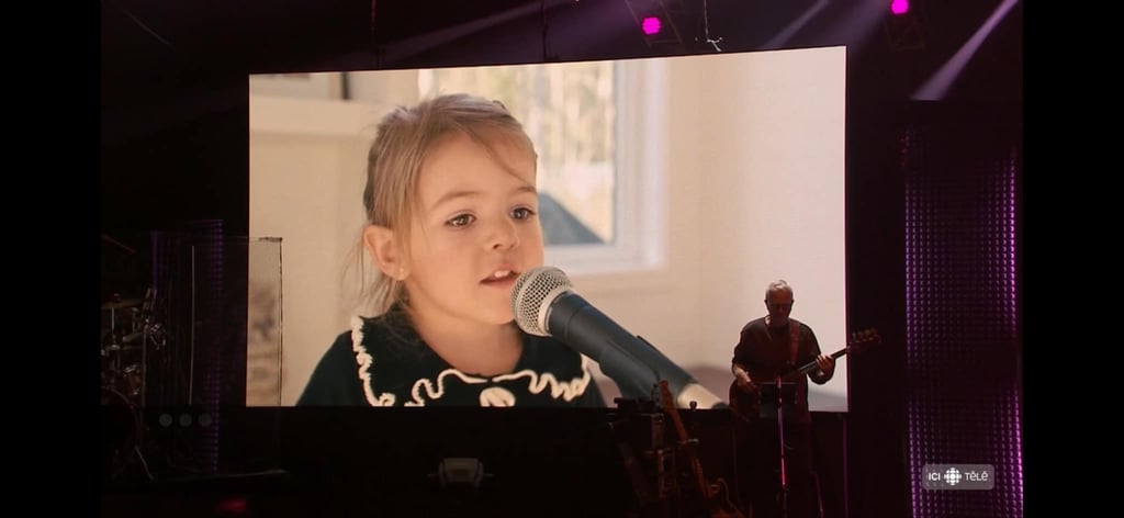 La petite-fille de Patrick Bourgeois chante sa chanson pour surprendre son papa Ludovick Bourgeois