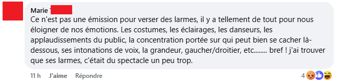 Mélissa Bédard craque à Chanteurs masqués, mais elle se fait ramasser par certains téléspectateurs