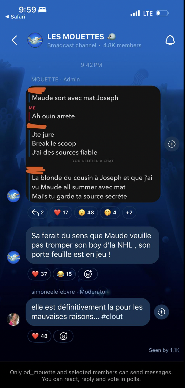 Controverse: Maude d'Occupation Double serait déjà en couple avec un hockeyeur québécois de la LNH