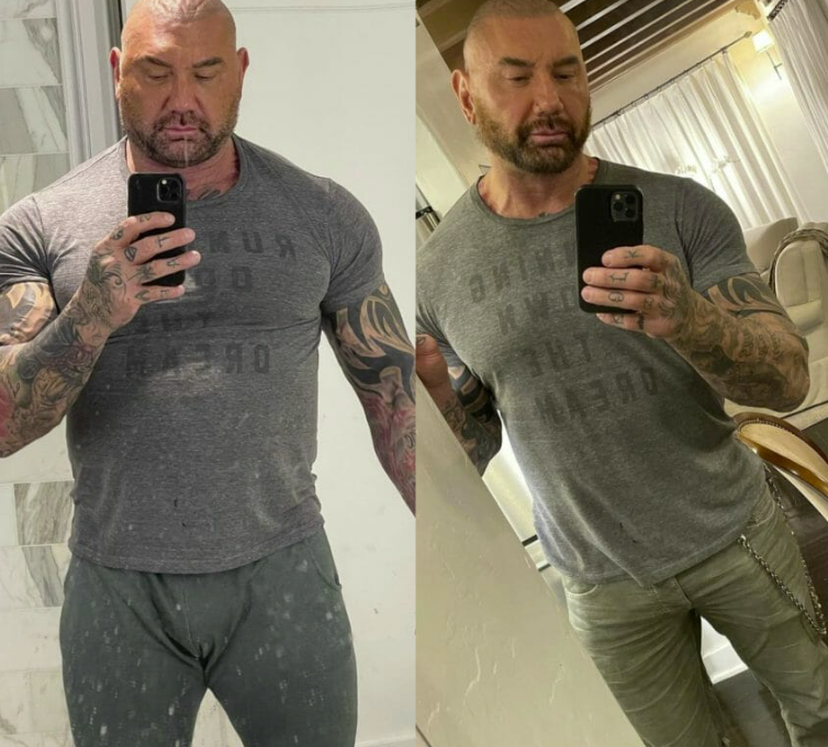 L'acteur Dave Bautista est méconnaissable après avoir perdu énormément de poids et ses fans sont inquiets