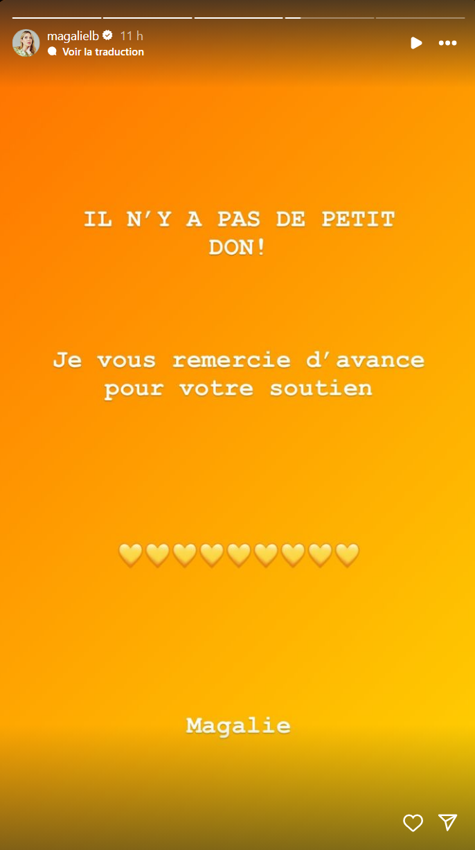 Magalie Lépine-Blondeau demande l'aide de ses fans pour son papa malade