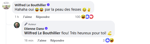 Wilfred LeBouthillier a vécu une frousse dans les dernières heures