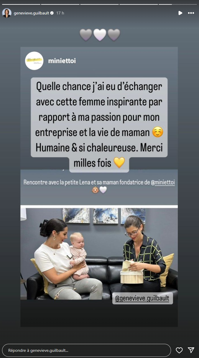 Geneviève Guilbault présente un invité spécial qui a visité son bureau