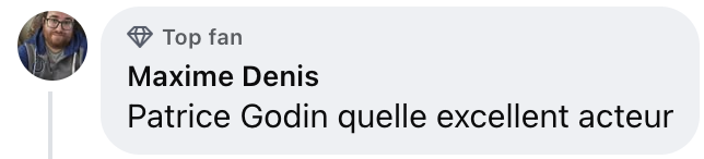 Un commentaire sur Patrice Godin revient très souvent après l'épisode de ce jeudi d'Indéfendable