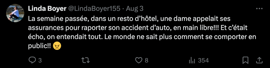 Alex Perron pète sa coche contre les personnes qui sont sur leur téléphone au cinéma