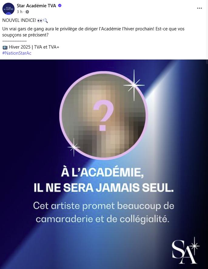 On croit savoir qui est le nouveau directeur de Star Académie