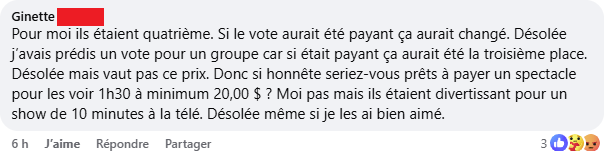 Controverse à Quel talent! après avoir dévoilé qui remporte la victoire