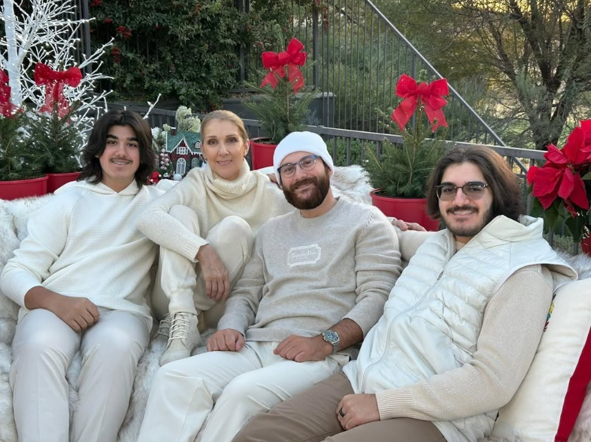 Céline Dion publie une très rare photo en compagnie de ses 3 fils 