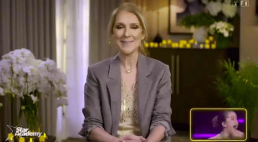 Céline DIon surprend les téléspectateurs en s'amenant dans une émission