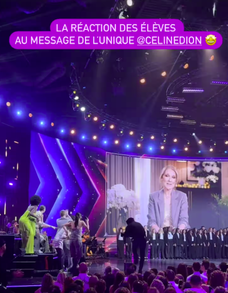 Céline DIon surprend les téléspectateurs en s'amenant dans une émission