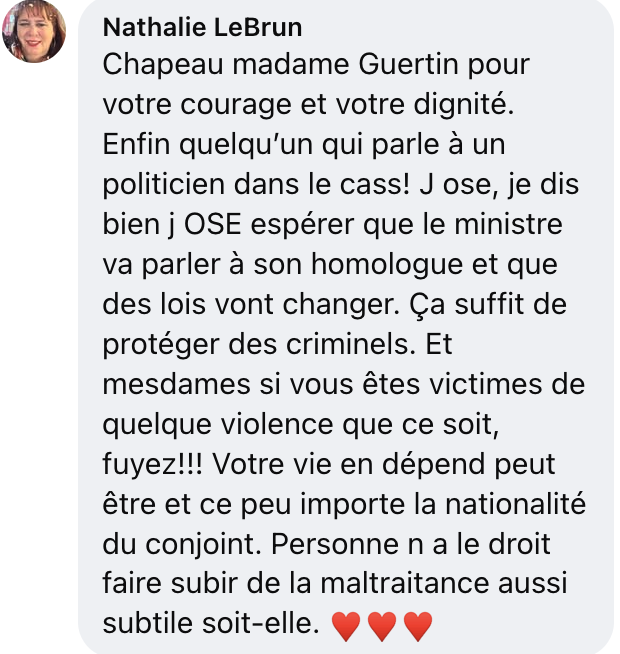 Les internautes envoient de puissants messages à Sylvie Guertin à Tout le monde en parle 