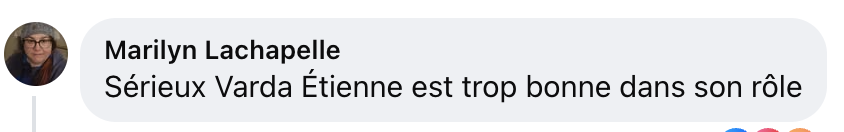 Varda Étienne reçoit une énorme vague d'amour après sa performance dans Indéfendable. 