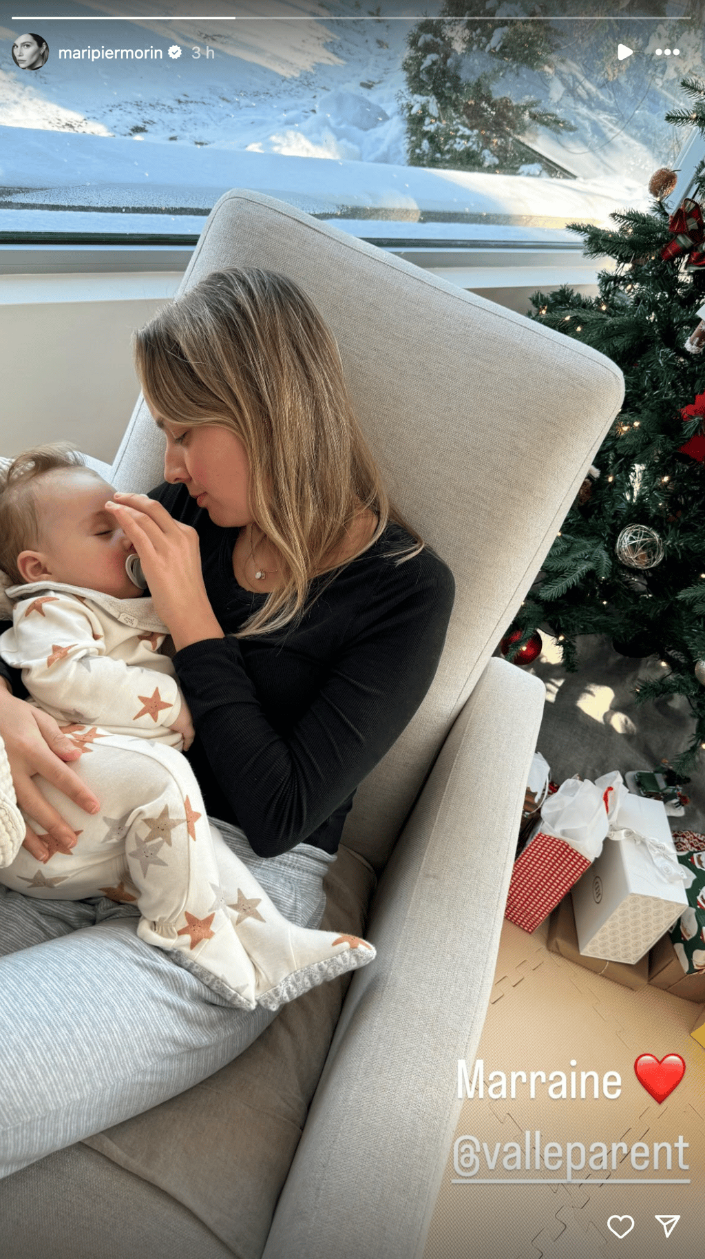 Maripier Morin publie pour la toute première fois une photo du visage de son petit Henri