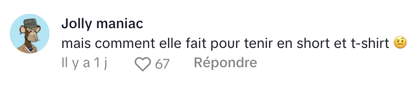 La tenue de cette Québécoise en pleine tempête de neige fait beaucoup réagir