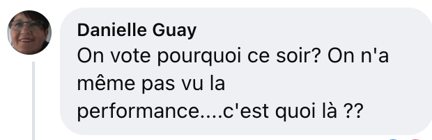 Un commentaire revient souvent après le lancement des votes de Star Académie ce mardi