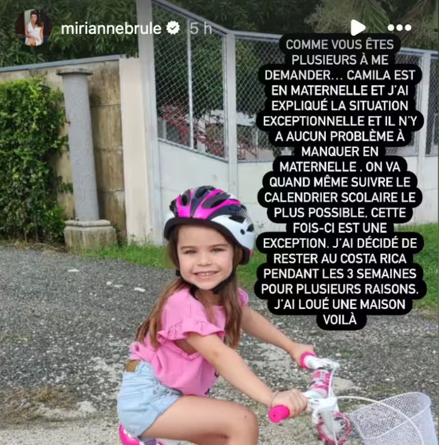 Mirianne Brûlé met les choses au clair concernant une question qui revient souvent à propos de sa fille