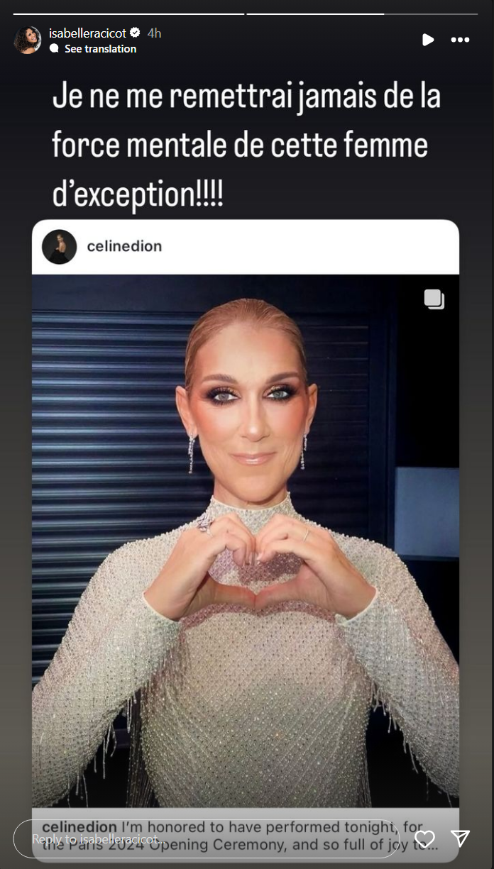 Plusieurs vedettes réagissent à la performance titanesque de Céline Dion