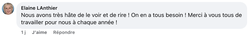 Simon-Olivier Fecteau annonce que le tournage du Bye Bye est maintenant terminé