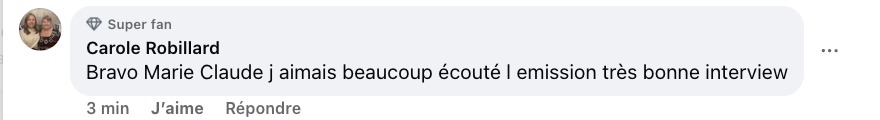 C'est terminé pour Marie-Claude Barrette à l'animation de Bonsoir Bonsoir et on sait qui la remplacera