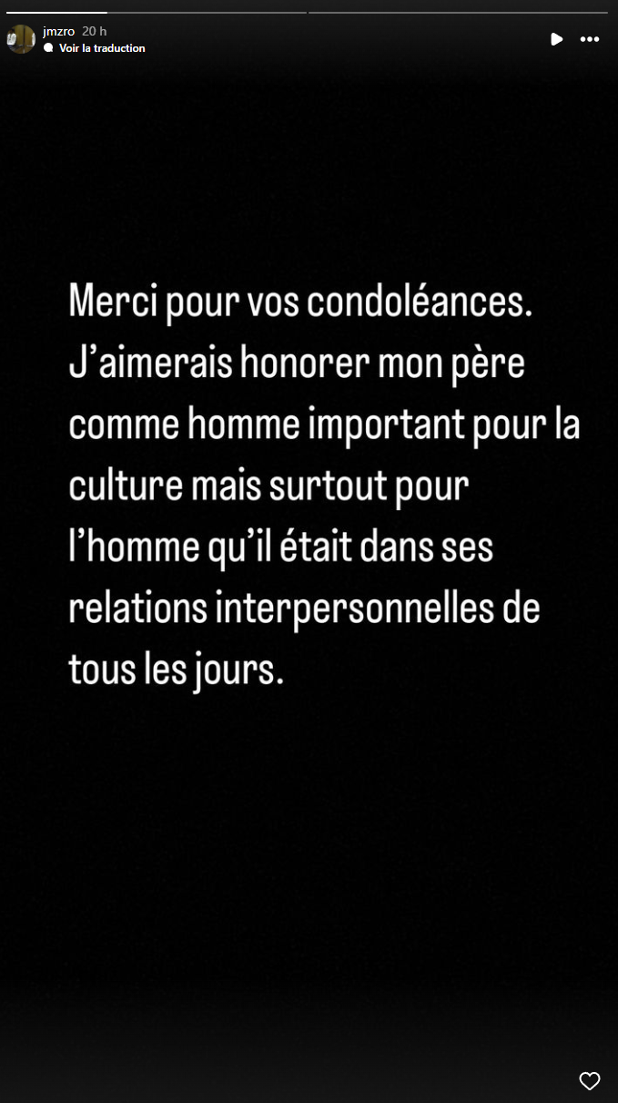 Le fils d'Herby Moreau s'ouvre sur le départ de son père