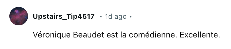 L'actrice Véronique Beaudet reçoit une énorme vague d'amour après sa performance dans STAT