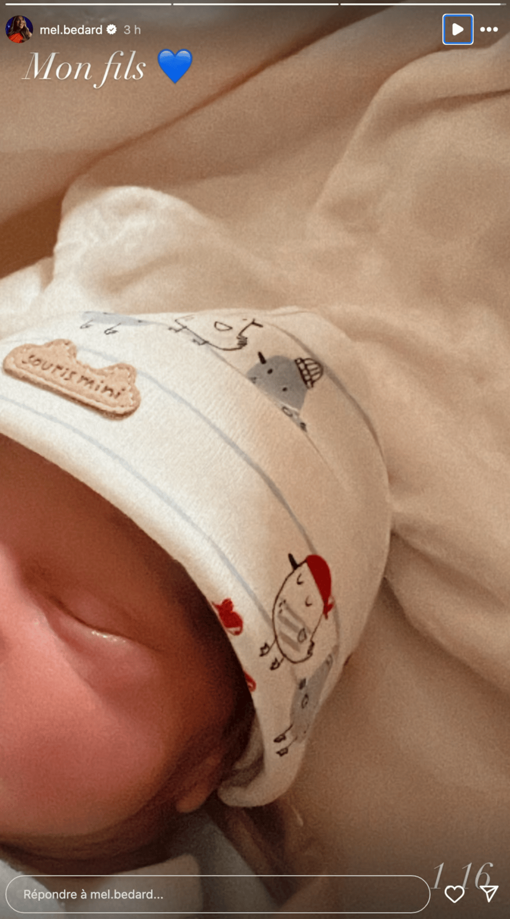 Mélissa Bédard publie la photo de son bébé la plus mignonne jusqu'à maintenant 