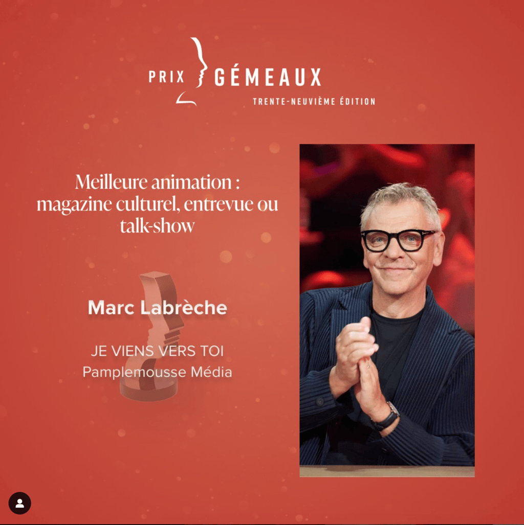 Marc Labrèche quitte le Gala des Prix Gémeaux après avoir gagné et Pierre-Yves Lord le pointe du doigt