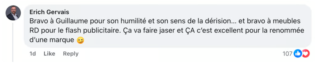 Le refus de diffusion de Radio-Canada est la meilleure chose qui pouvait arriver à Meubles RD.