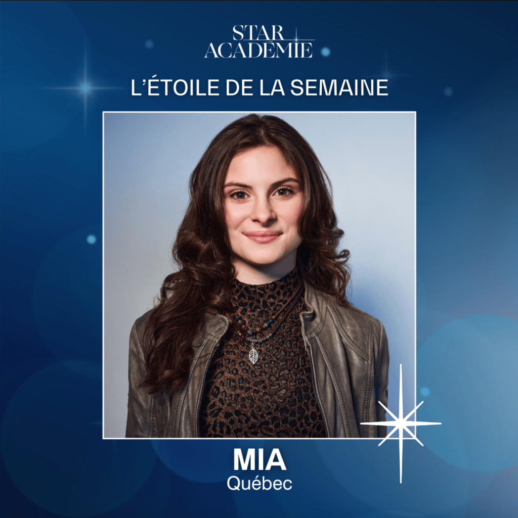 Mia est nommée Étoile de la semaine à Star Académie et c'est sa réaction qui retient l'attention