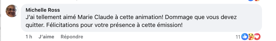 Les fans de Bonsoir Bonsoir envoient un message clair à Marie-Claude Barrette après l'annonce de son départ