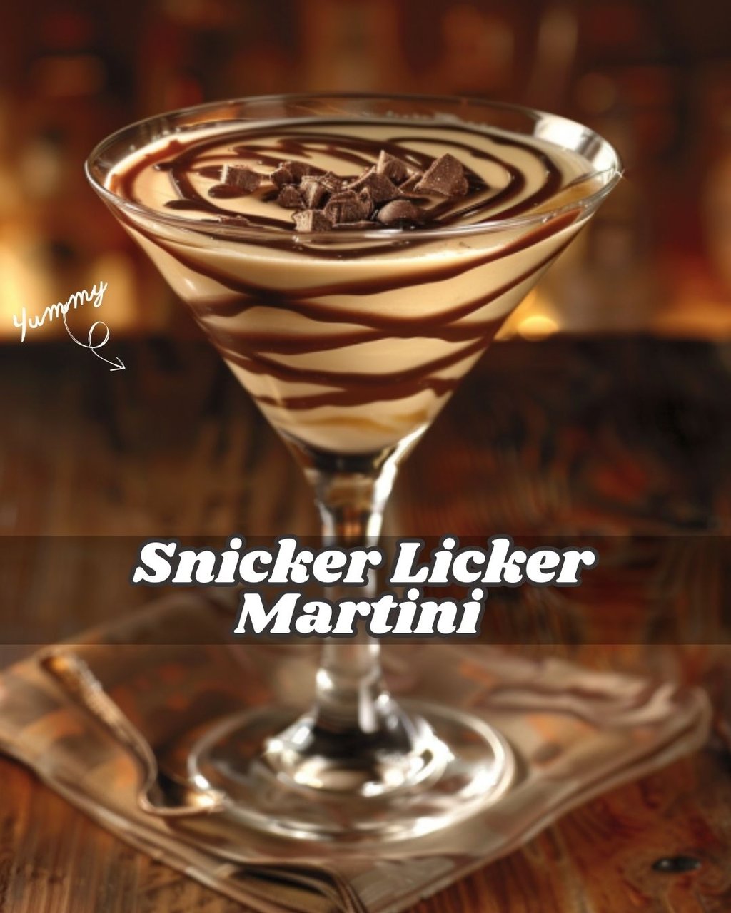 Un divin cocktail-dessert: le martini Snicker Licker