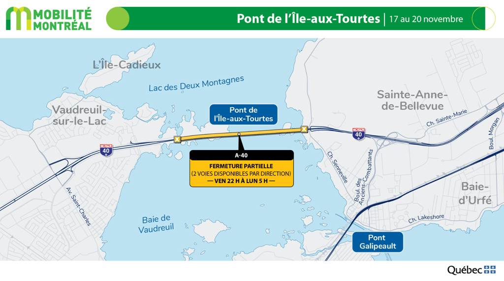 Les déplacements automobiles seront épouvantables dans les secteurs suivants à partir d'aujourd'hui.