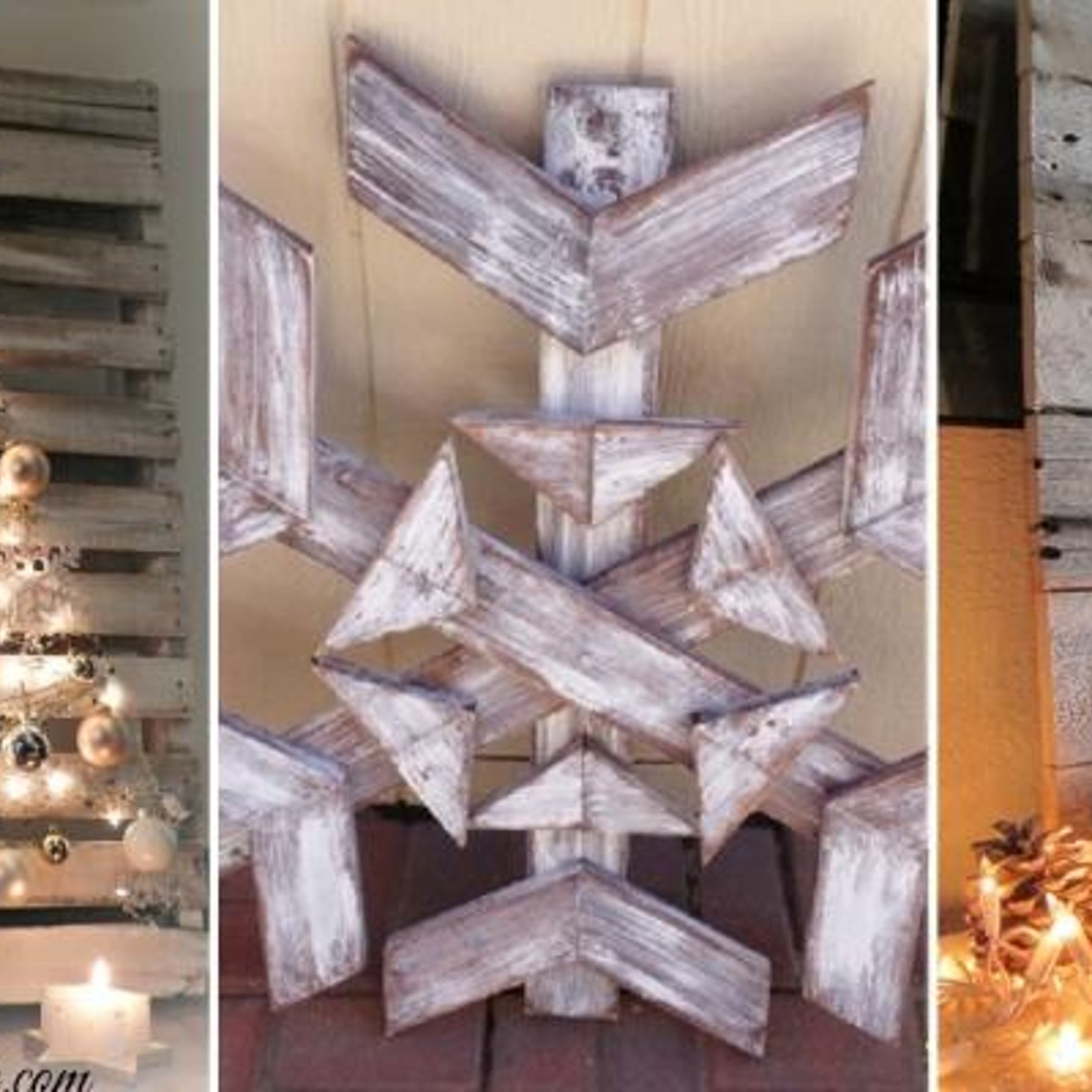 Voici 12 magnifiques décorations de Noël, faites de palettes de bois récupérées!