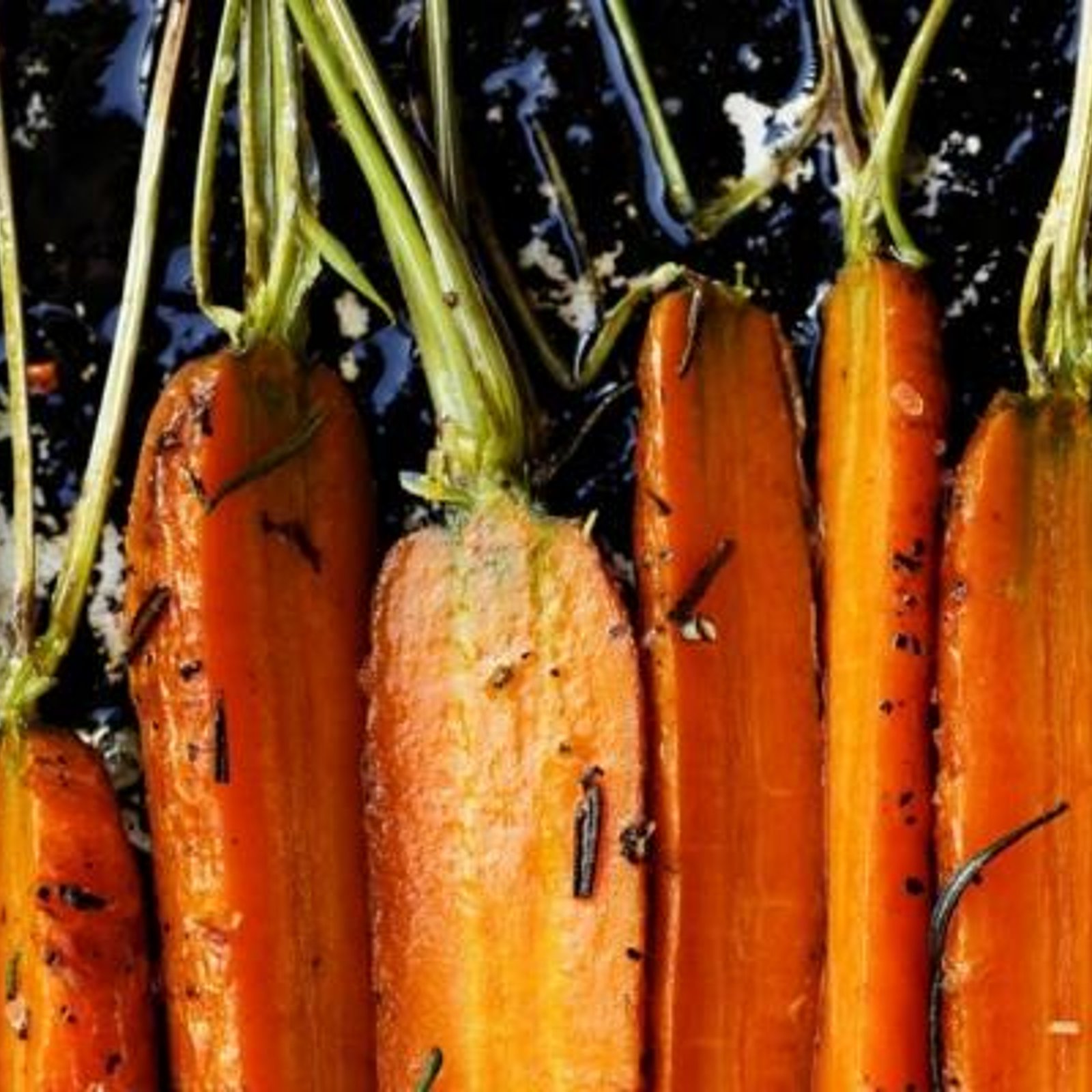 Carottes rôties au beurre et au miel