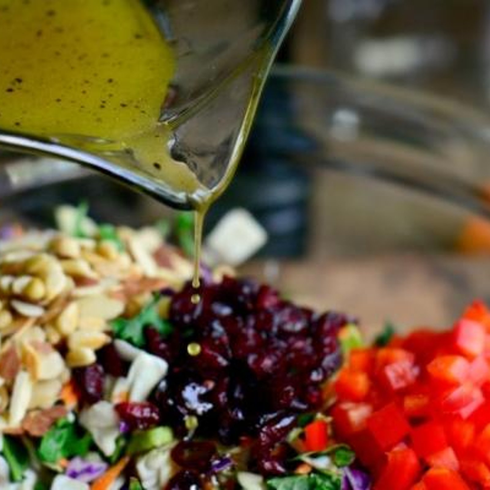 Salade santé de noix et de légumes