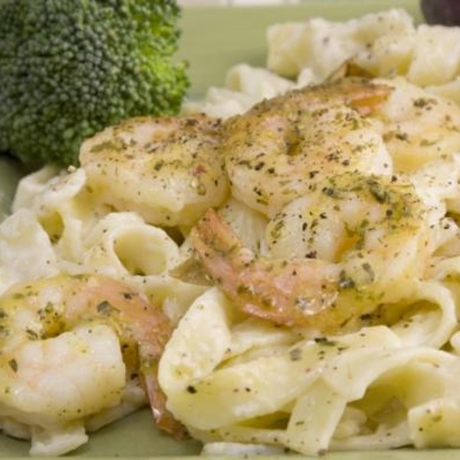 Fettuccine Alfredo aux crevettes