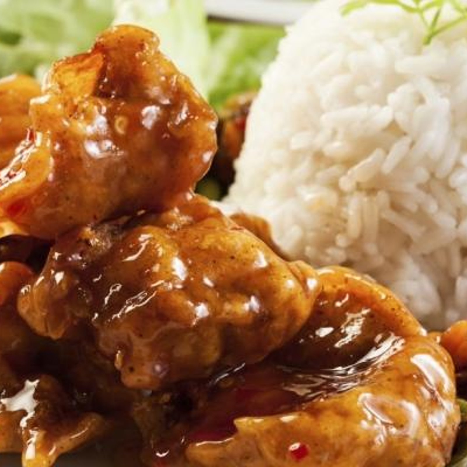 ​Bouchées de poulet croustillantes sauce aigre-douce...le tout, cuit au four