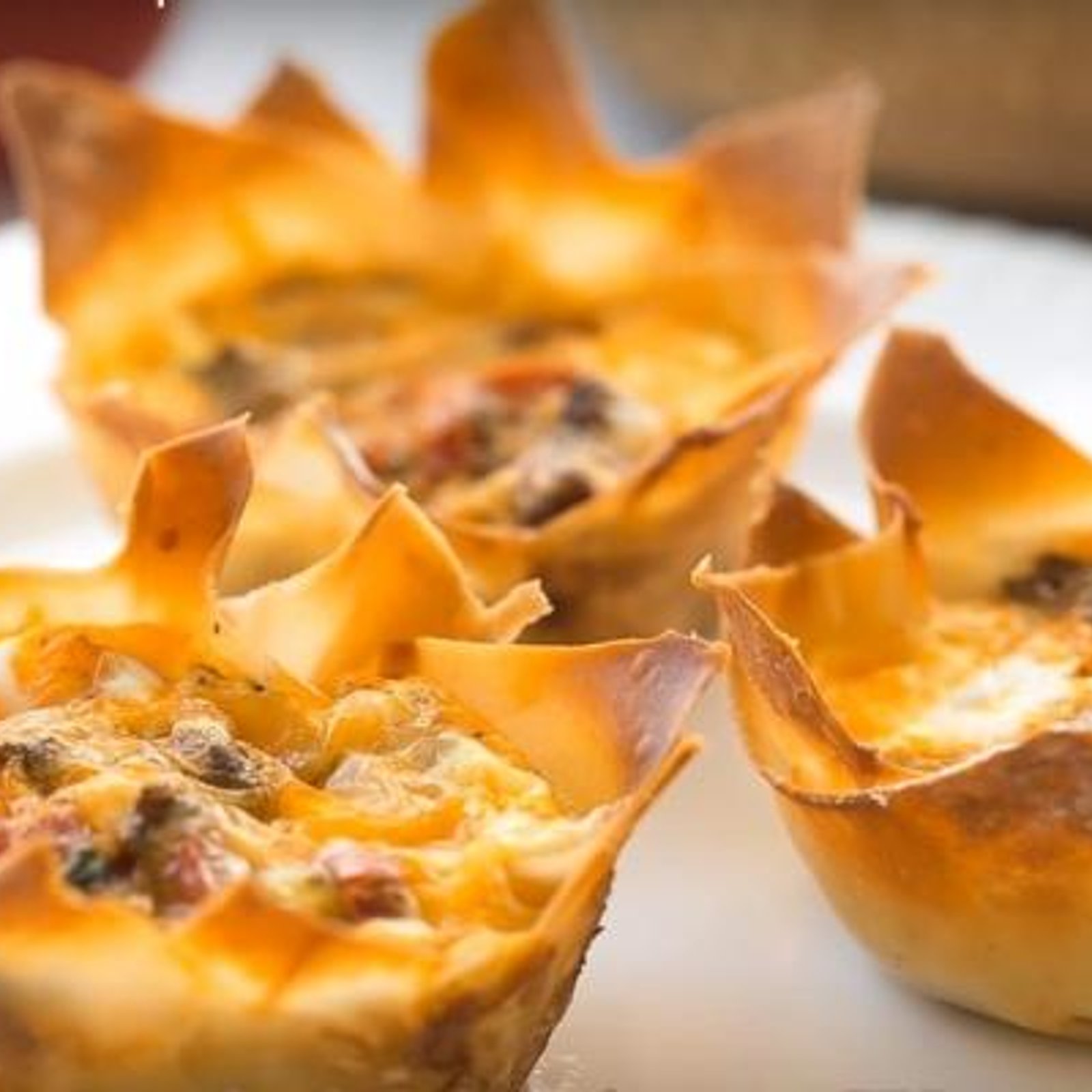 ​Mini Quiche mexicaine dans une pâte wonton