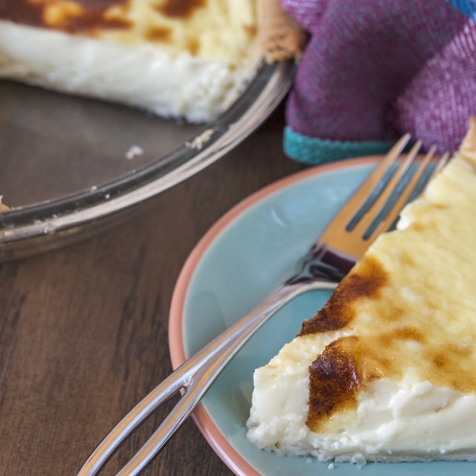 Tarte au sucre et à la crème parfumée à la vanille