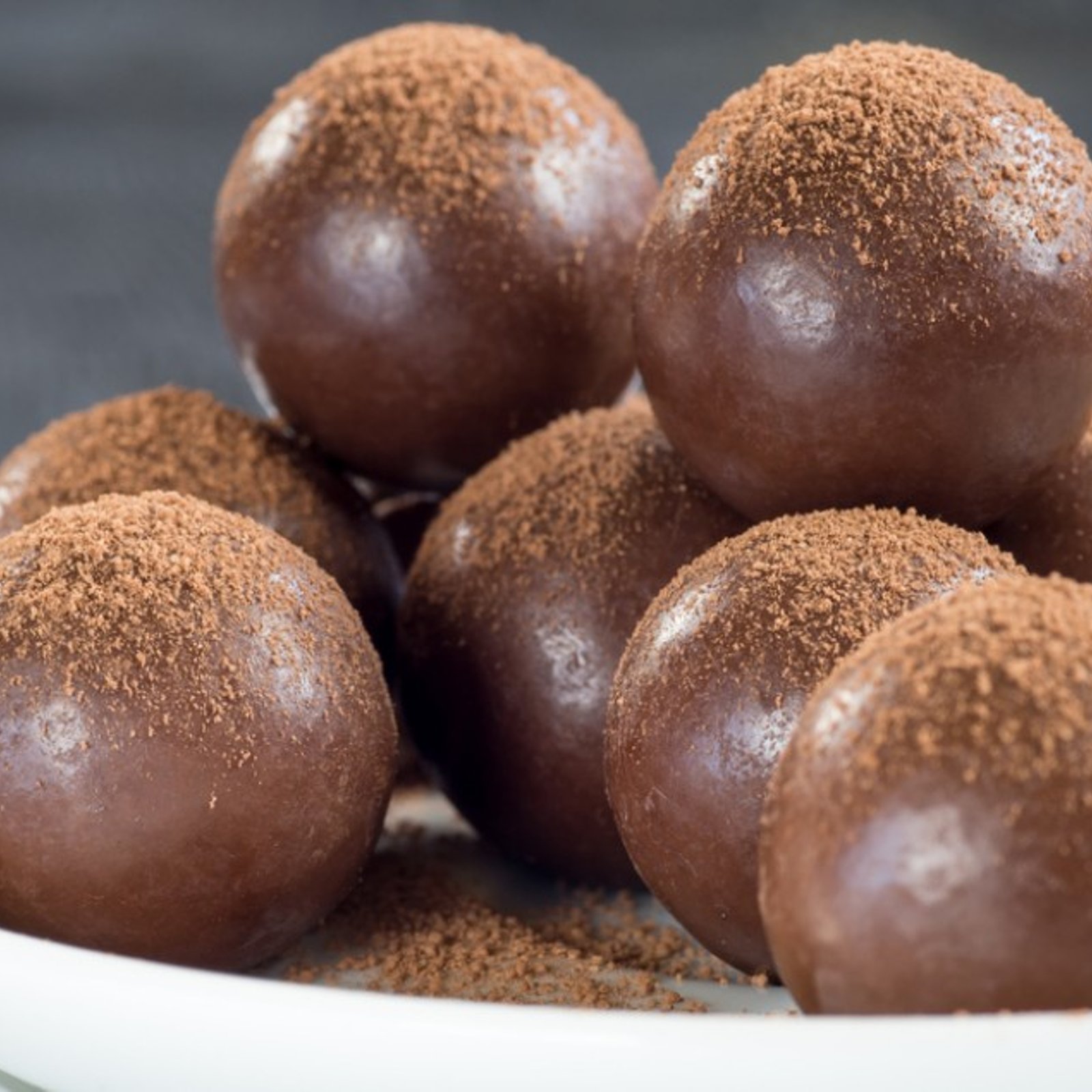 Boules de Noël enrobées de chocolat