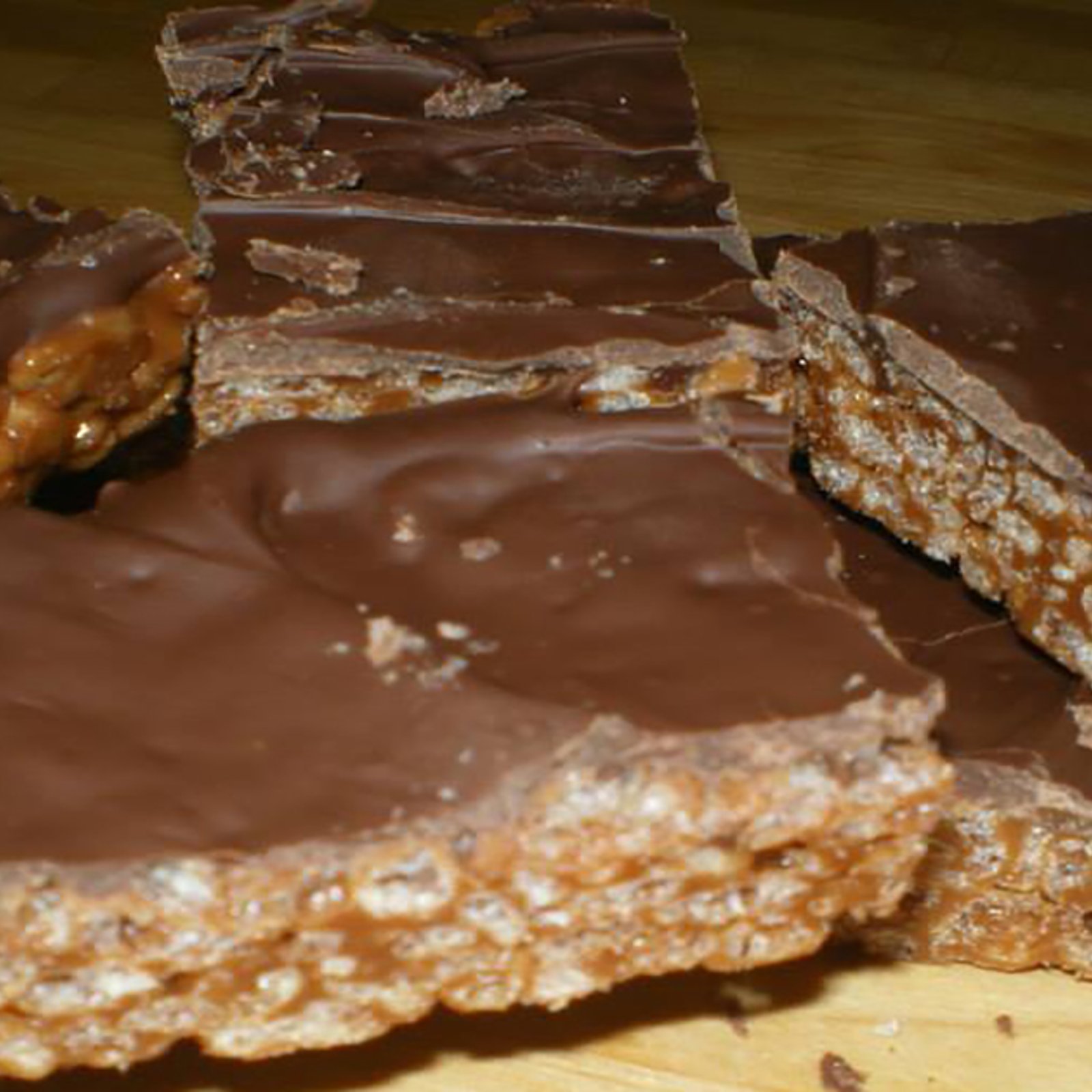 Carrés gourmands Choco &amp; Caramel, presque trop facile en 4 ingrédients seulement