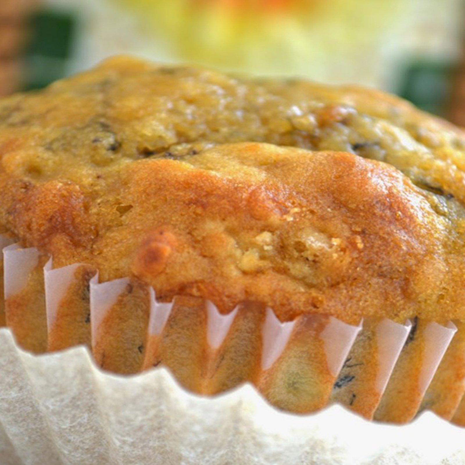 Muffins aux bananes nouèrrrres et à la crème!  Le plus... des plus moelleux des muffins!