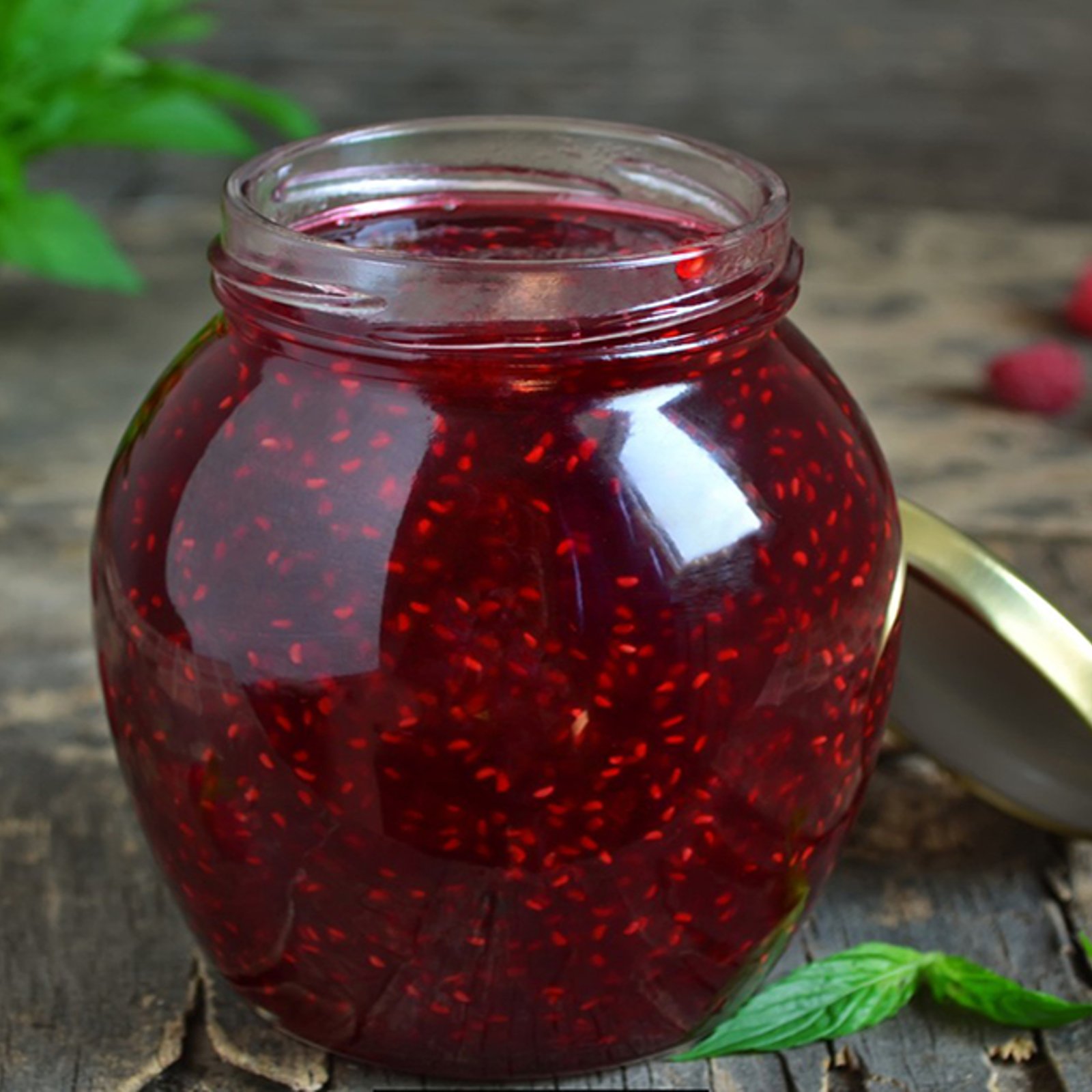 Confiture aux framboises fraîches... sans sucre, sans pectine et santé