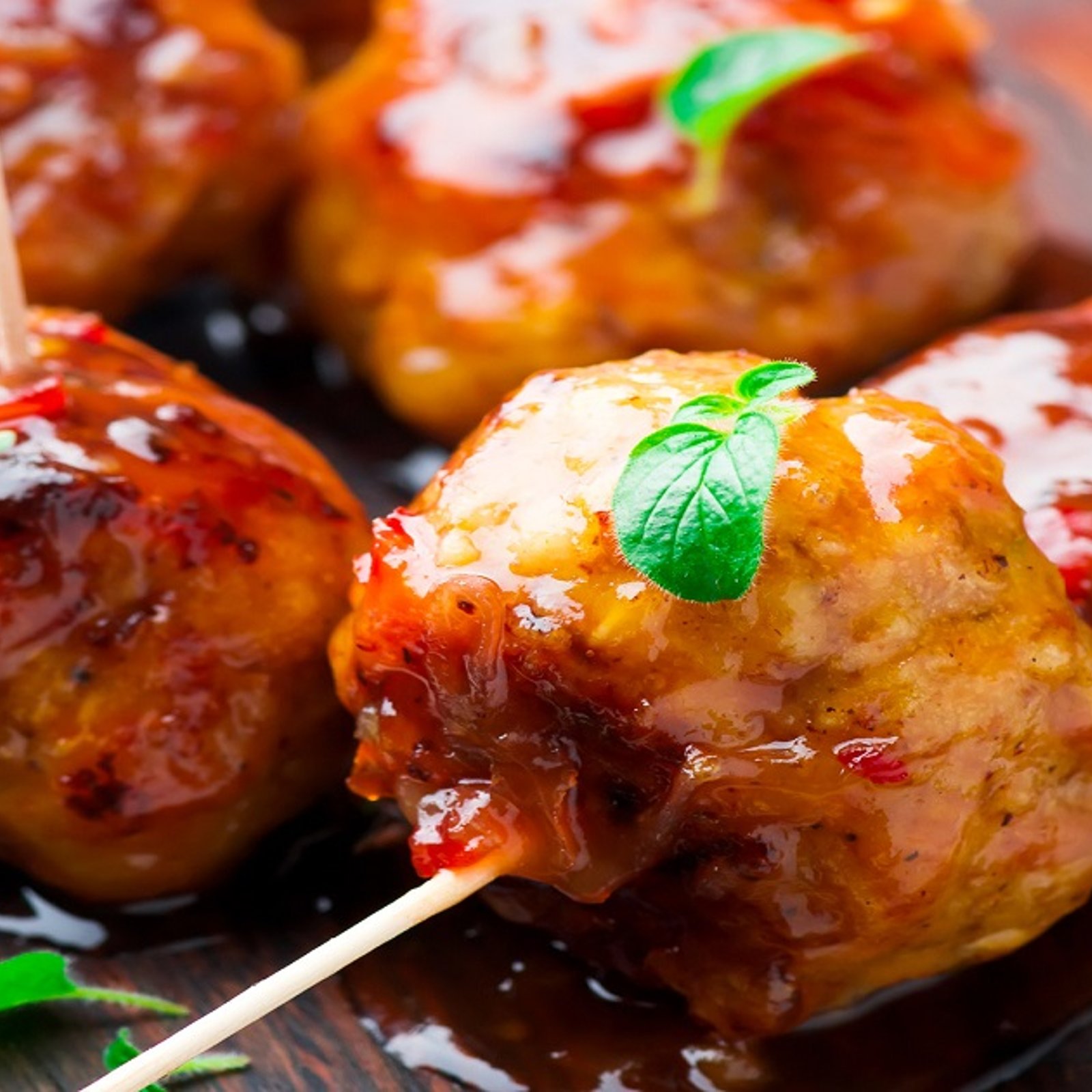 Boulettes de dinde à la sauce au miel et à la sriracha