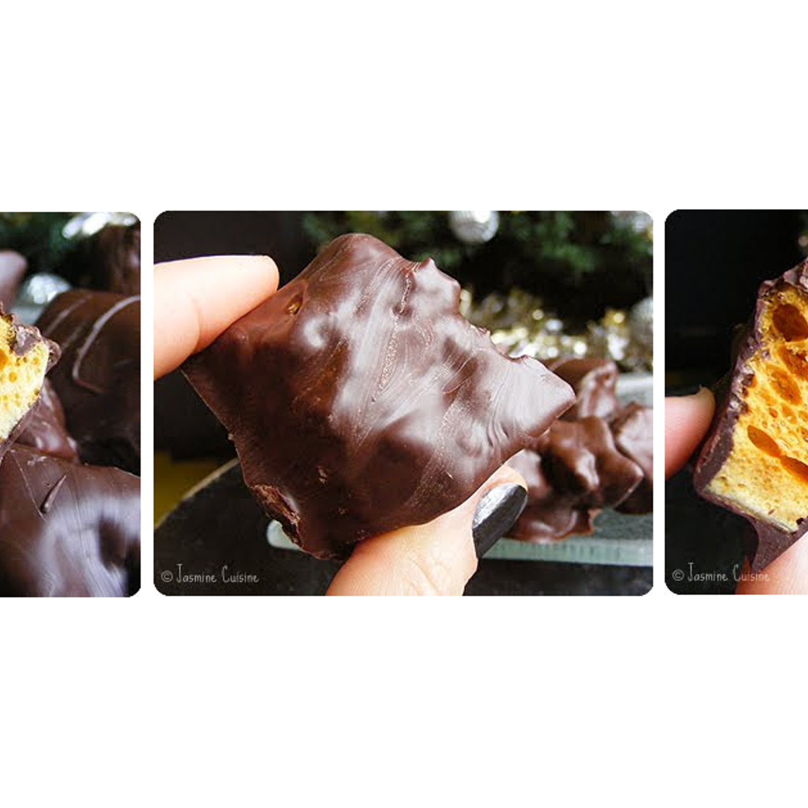 Tire-éponge maison style barre chocolatée Crunchie, un goût  identique à celui de nos souvenirs. 