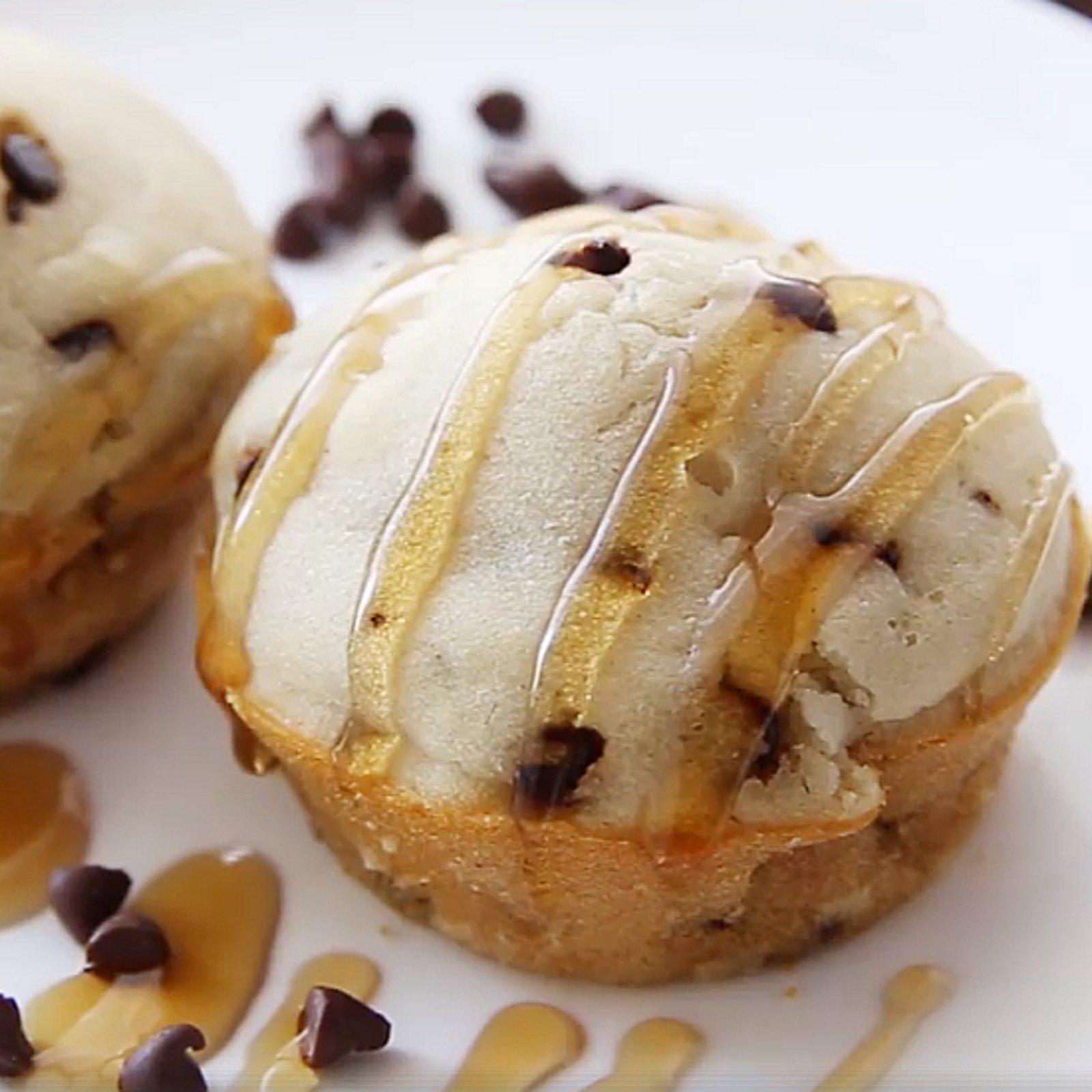 Bouchées de crêpes moelleuses aux pépites de chocolat