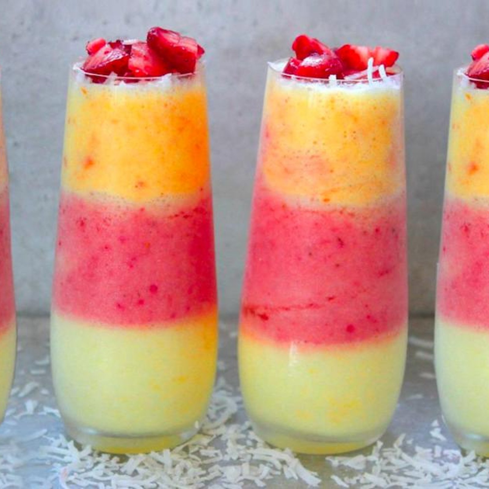 Recette de Pina Colada à 3 étages