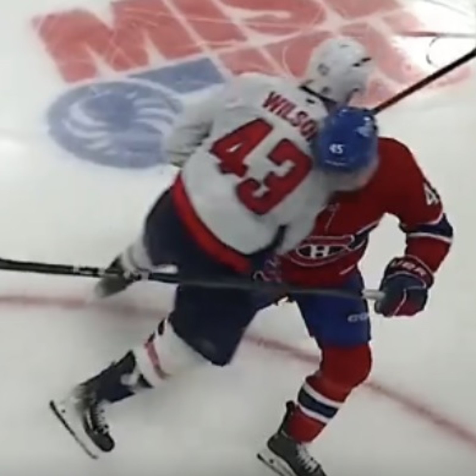 Tom Wilson a averti Alexandre Carrier juste avant de le frapper comme un train